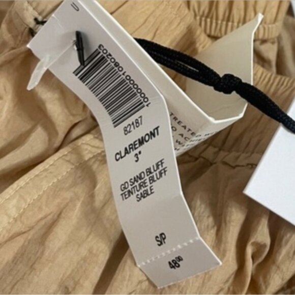 NWOT Aritzia TNA Claremont Short 3”High-waisted, pull-on short Sand Bluff - Picture 9 of 9